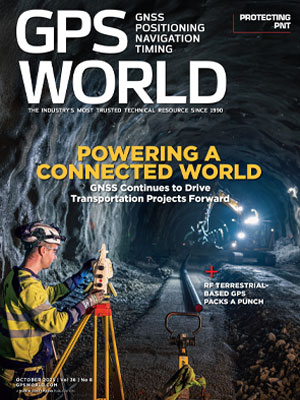 GPS World Magazine Cover